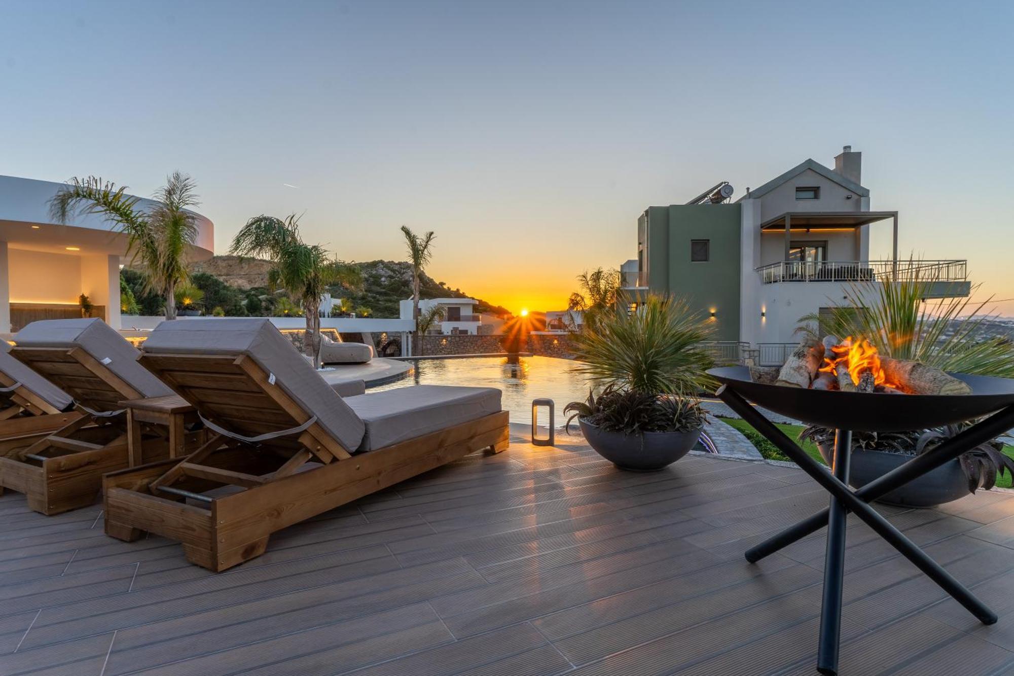 Rhode Luxury Villa Kalithies Exterior foto