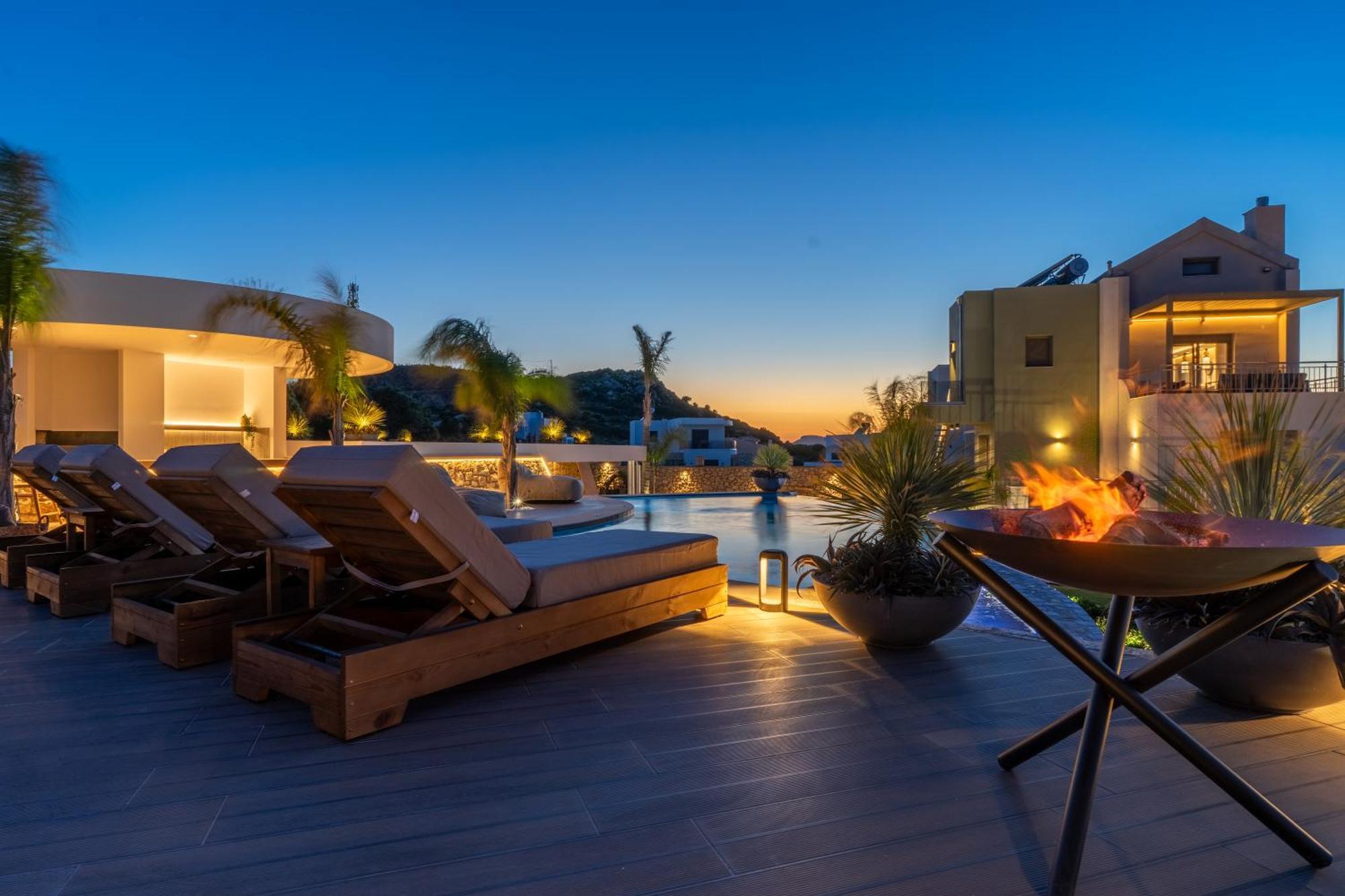 Rhode Luxury Villa Kalithies Exterior foto